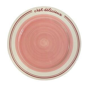 ❤️ ANTHROPOLOGIE CAFE’ VIOLETTE HANDPAINTED STONEWARE DESSERT PLATE.NEW